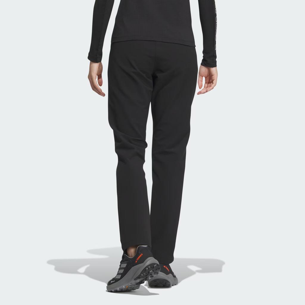 Adidas Shell Pants Solid Color Logo Outdoor Soft Shell Sports Long Pants Women Pants Black IS8916