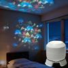 Drehbarer Ozean-Projektor mit dynamischer Unterwasseranzeige, einstellbarer Helligkeit, Mehrwinkelprojektion für Schlafzimmer, Kinderzimmer, Entspannung