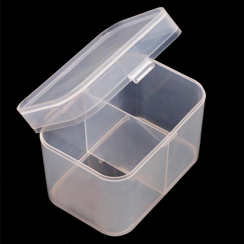 Japanese Nail Art Towel & Cotton Pad Storage Box with Double Compartment