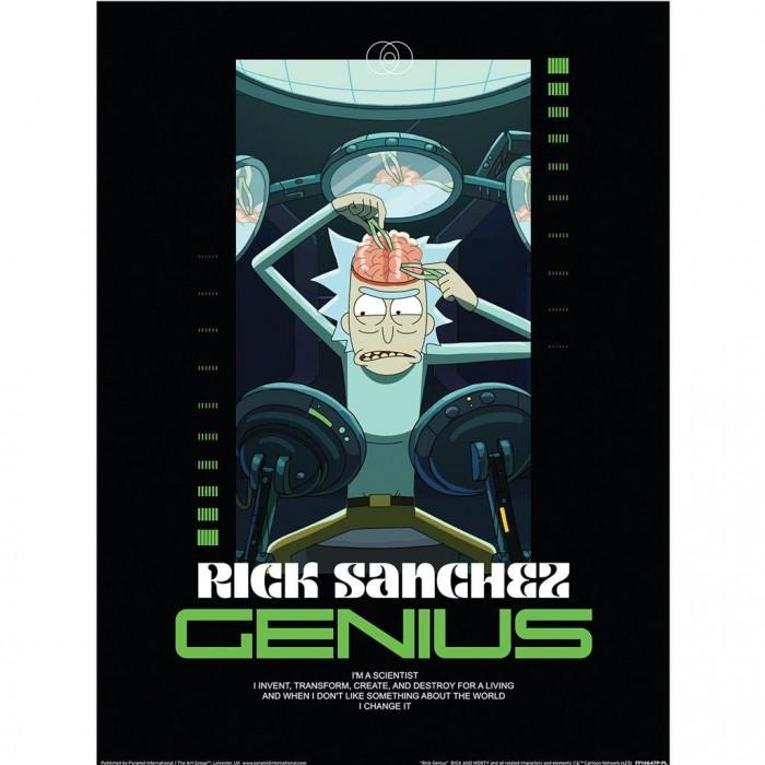 Rick And Morty Klasyczny druk papieru Rick Genius