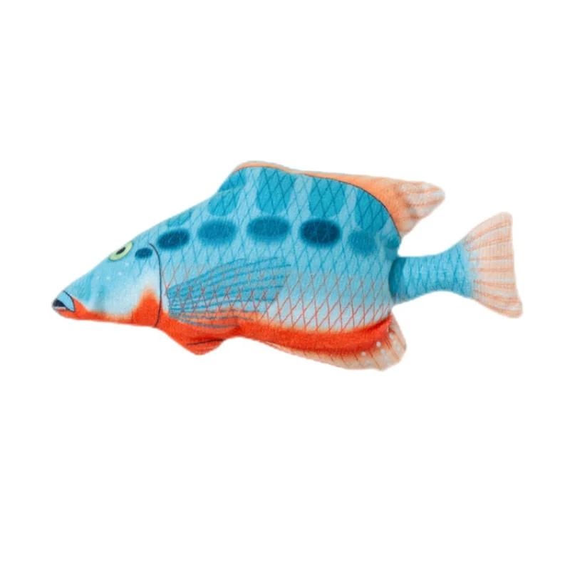 Pet Supplies Cat Toy Fish Deep Sea Fish Doll Cat Mint Grass Pet Supplies Cat Toy Self Hi Interactive Toys Pet Teething Plush Toy