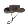 Solid Color Hiking Fisherman Hat Sun Protection Hiking Cap Breathable Western Cowboy Hat  Famale