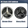 Car Sticker 2025 Hot For Benz Glossy Black OE Style LED Front Grille Star Emblem Logo For Mercedes Benz GLC250 GLC300 GLC350 GLE