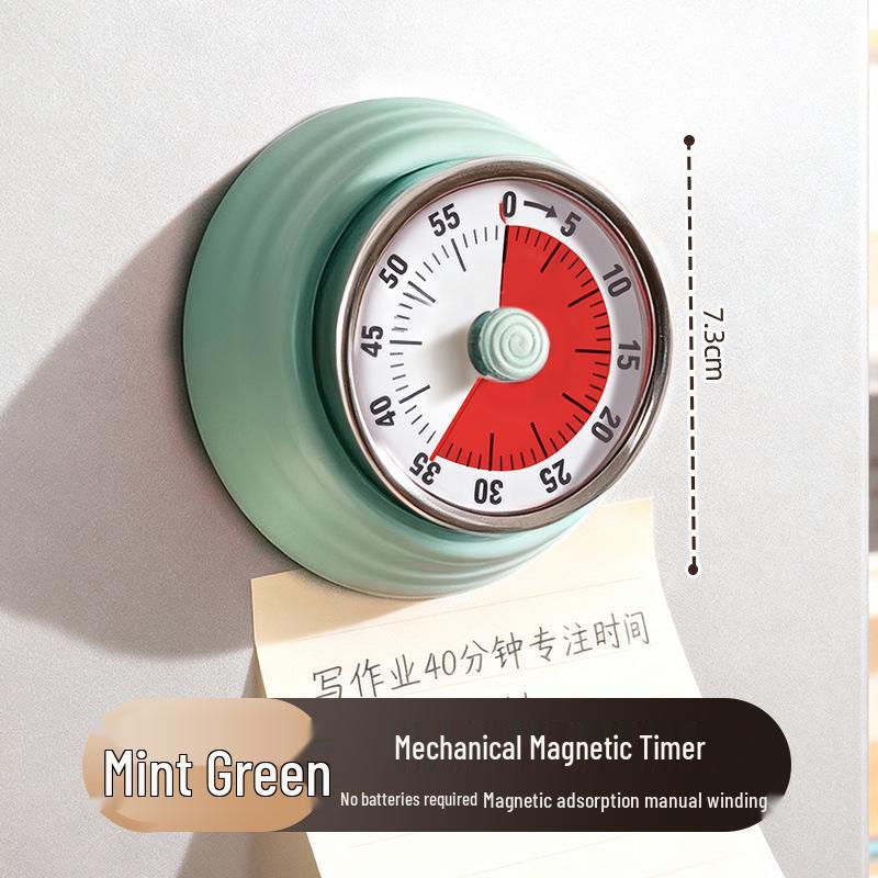 Magnetic Kitchen Timer: Mechanical Cooking & Time Management Alarm Clock
