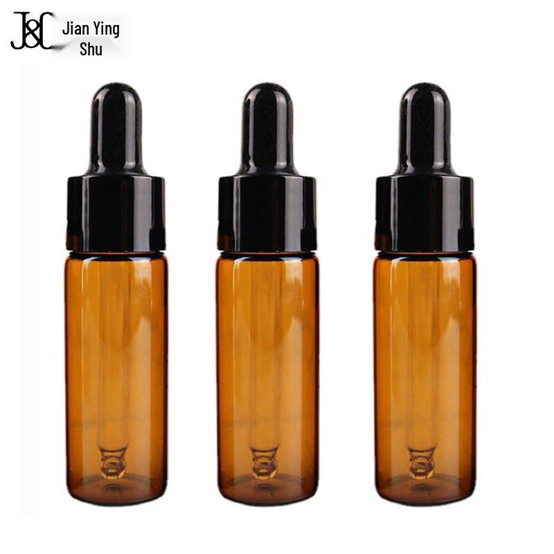 10ml Brown Glass Dropper Bottles (3-Pack)