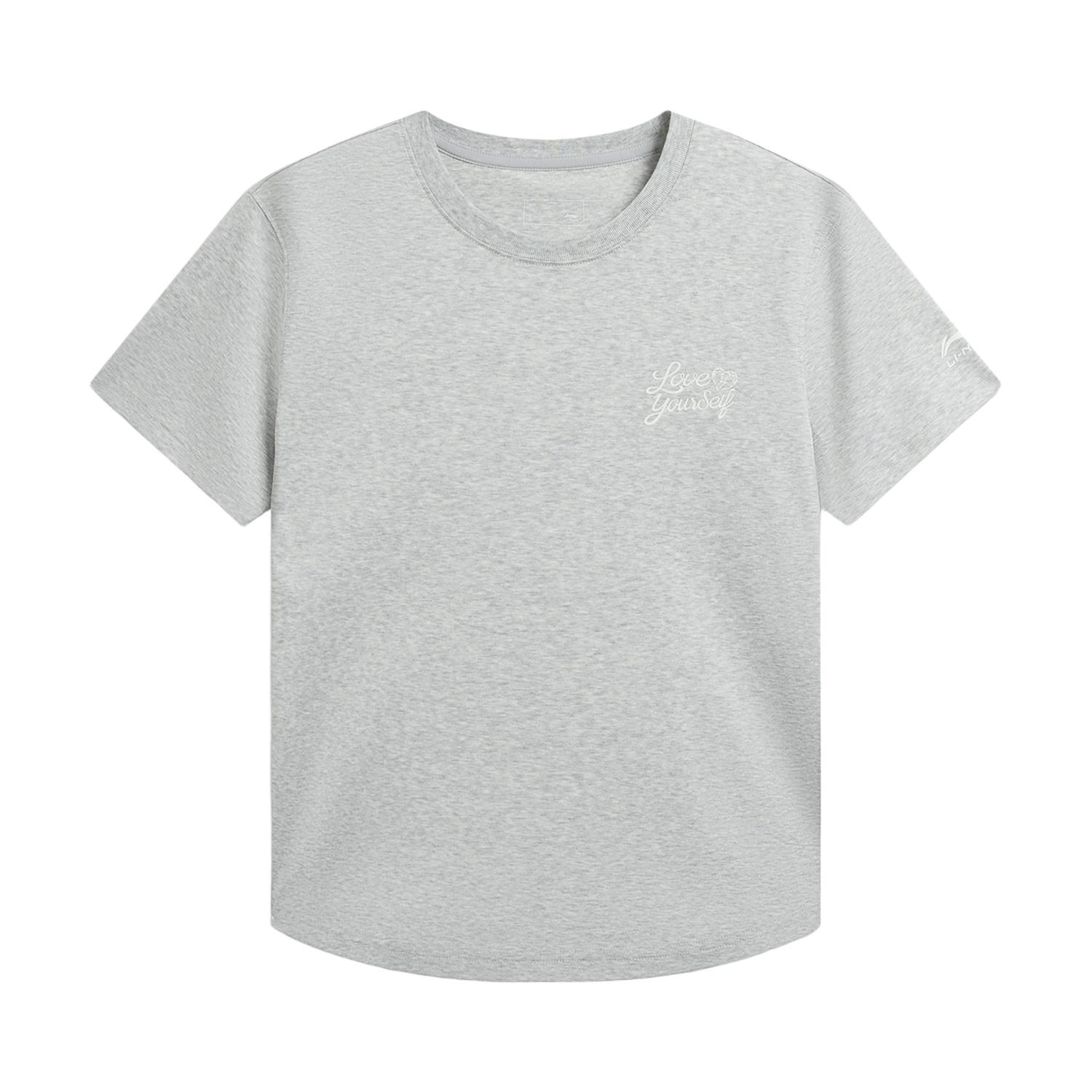 

Женская футболка Li Ning серии Спортивный образ жизни с круглым вырезом и вышитым логотипом ATSW270-9 S