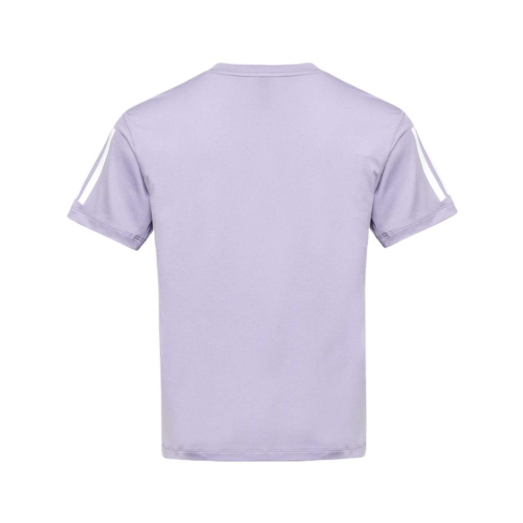 Adidas Workout Essentials Quick-Dry Short Sleeve T-Shirt Women tops Light-Purple White KU8748