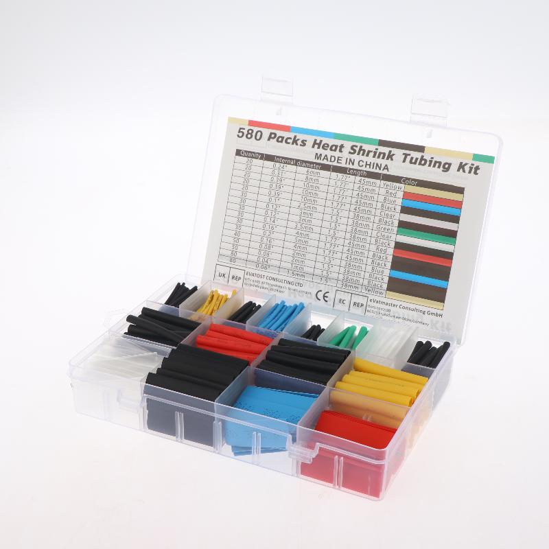 1 Set Elektrische Isolatie Krimpkous Kit Eventronic Elektrische Draad Kabel Wikkel Assortiment Krimpkous 2:1