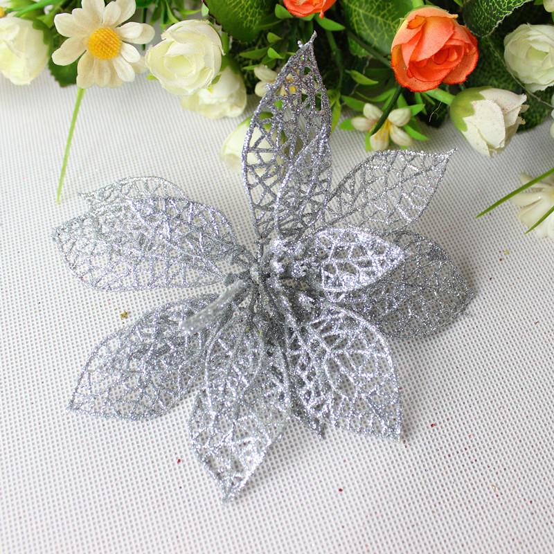 14cm Stylish Faux Christmas Flower Decorations For Wreaths Trees And Festive Events