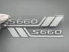 S660 Car Sticker Decal, Side Dress-Up, Fender Sticker, Compatible with Modulo X, Alpha, Beta,