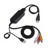 Advanced Hdmis To Avs Converter Cable 1080P Resolution USB Power Supply For Video Players Audios Video Synchronization