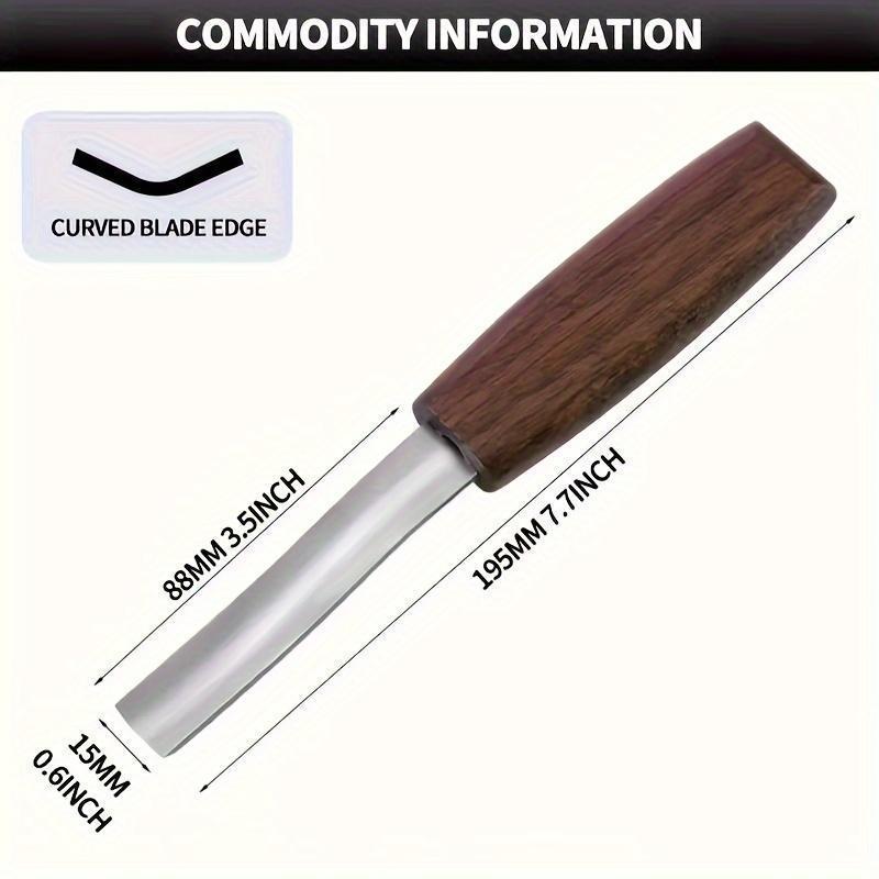 Precyzyjne narzędzia do rzeźbienia w drewnie z wygodnym uchwytem - Wykonane ze stali CR-V, odpowiednie do różnych skomplikowanych wzorów rzeźbiarskich.