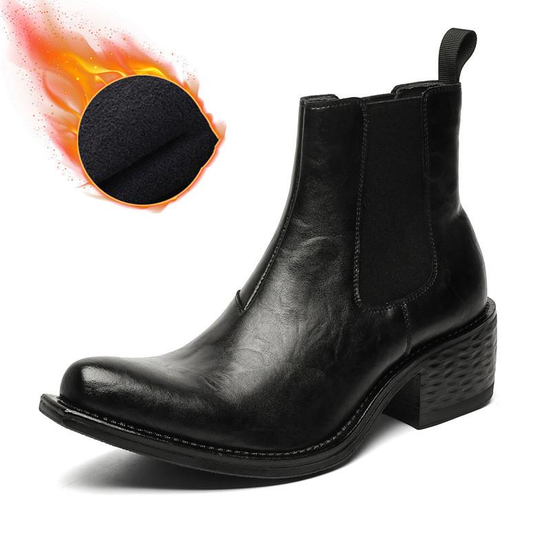 italian designer Cocked Wizard Boots for men luxury fashion pointed shoes shoes cowboy original leather boot ankle chelsea botas