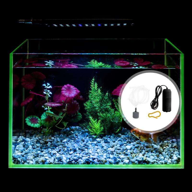 Pump Outdoor Fishing Supply USB Aquarium Air Portable Small Tank Silent Bubbler with Tube Stone