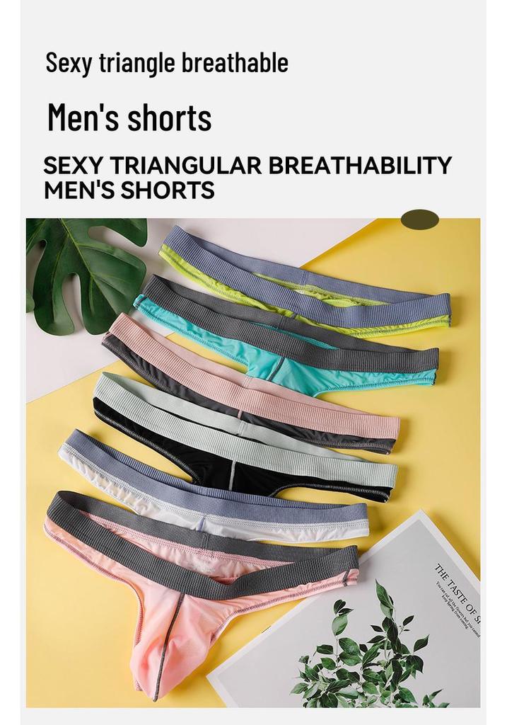 Men's 2026 Ice Silk Cooling Thong - Breathable, Sexy Summer Underwear