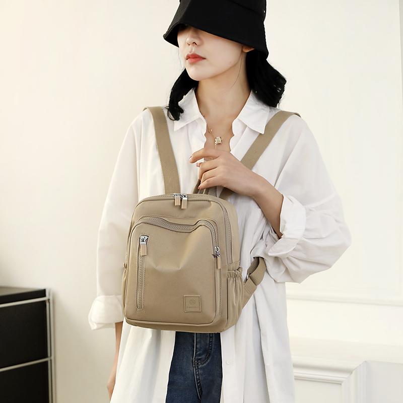 Women's Travel Small Backpack Lightweight Nylon Student Schoolbag