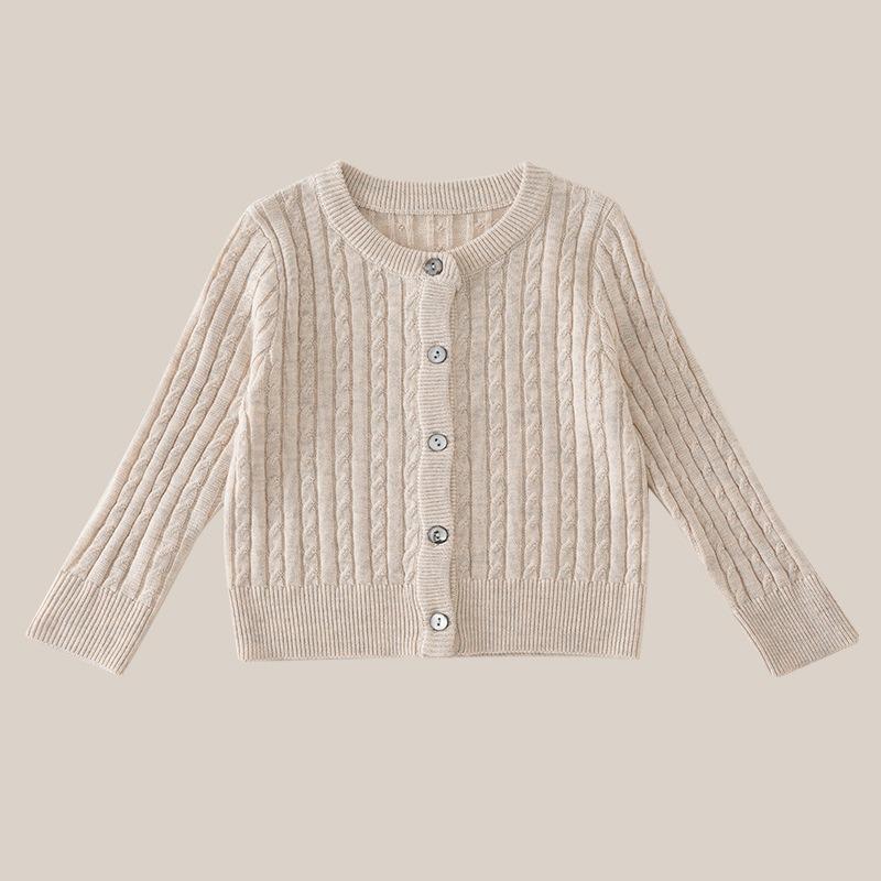 Mädchen Strickjacke Langarm Kinder Pullover Koreanischer Stil