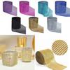 1 Yard Sparkle Rhinestone Crystal Mesh Wrap Plastic Ribbon Wedding Decoration