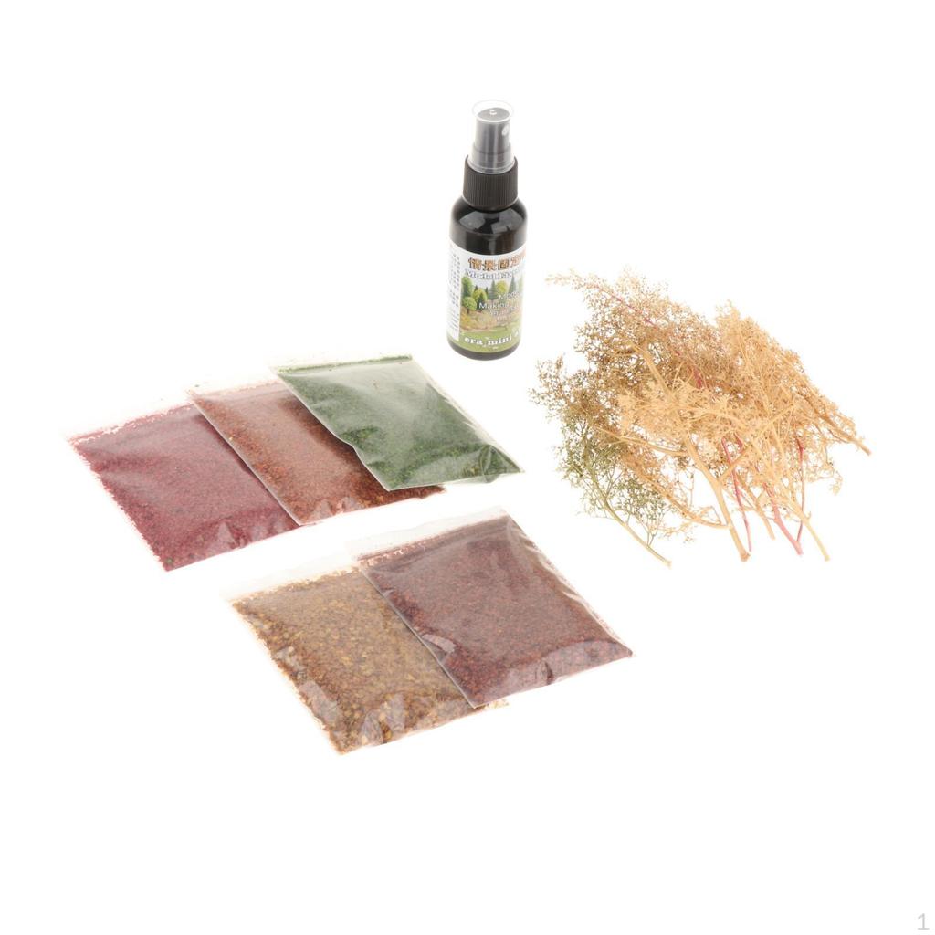 5x Micro Landscape Leaves Scenery Leaf 35ml Simulace barevných scén Příslušenství DIY Mini