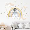 Cartoon Cute Star Rainbow Cloud Penguin Wall Stickers Decoration for Bedroom Wall Decals Kids Room Nursery Home Living Room