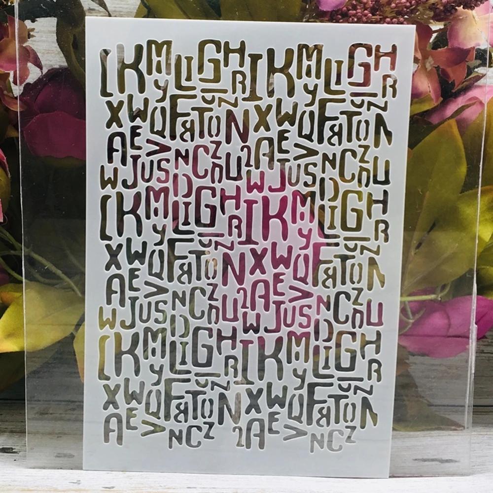A5 21cm Rete a Maglia Stencil a Strati Pittura Scrapbooking Colorazione Goffratura Album Modello Decorativo