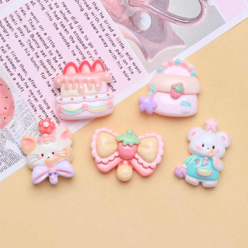 Pink Sweetheart Series: Cream Resin Shoe Buckles & DIY Jewelry Accessories