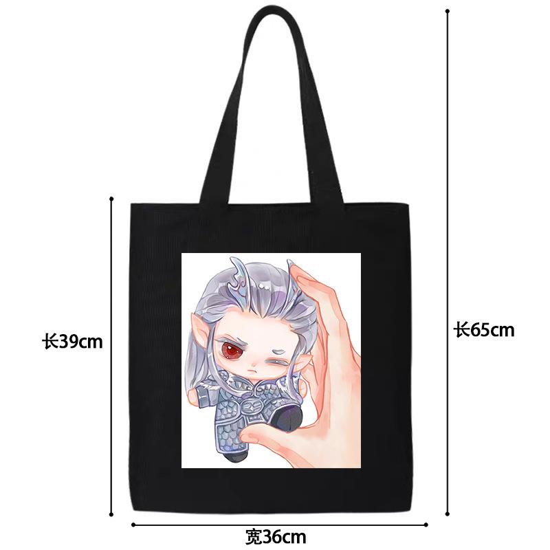 Nezhas Teufelskind Freches Meer Aobing Ausdruckspaket Niedlicher CP Avatar Canvas-Tasche Student Große Kapazität Umhängetasche Explosion