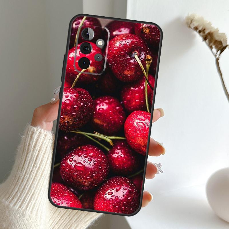 Food Fruit Red Cherry Case For Samsung Galaxy A52 A32 A12 A16 A26 A36 A56 A15 A35 A55 A34 A54 A13 A33 A53 A17 A06