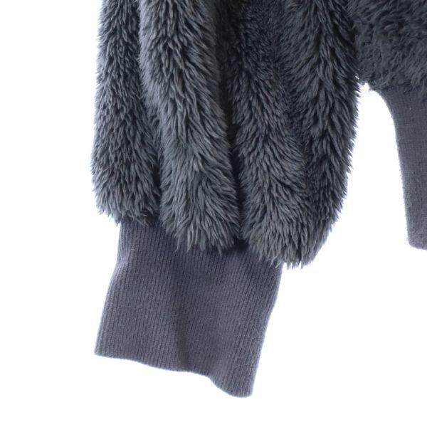 Champion Fur Fleece Jacket L Gray Men's Used