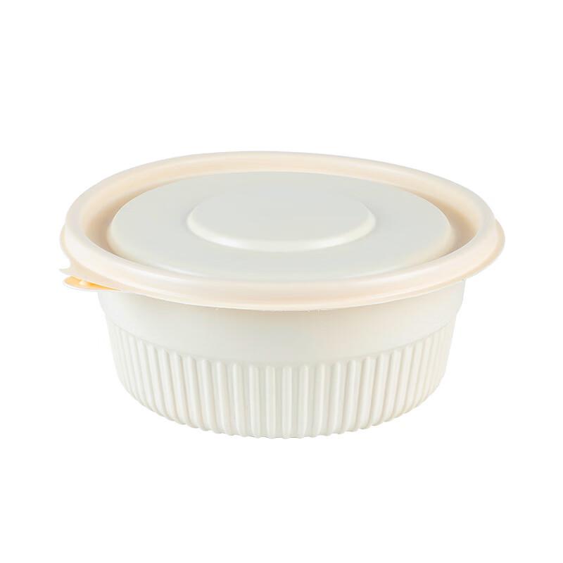 Biodegradable Corn Starch Round Bowls with Lids