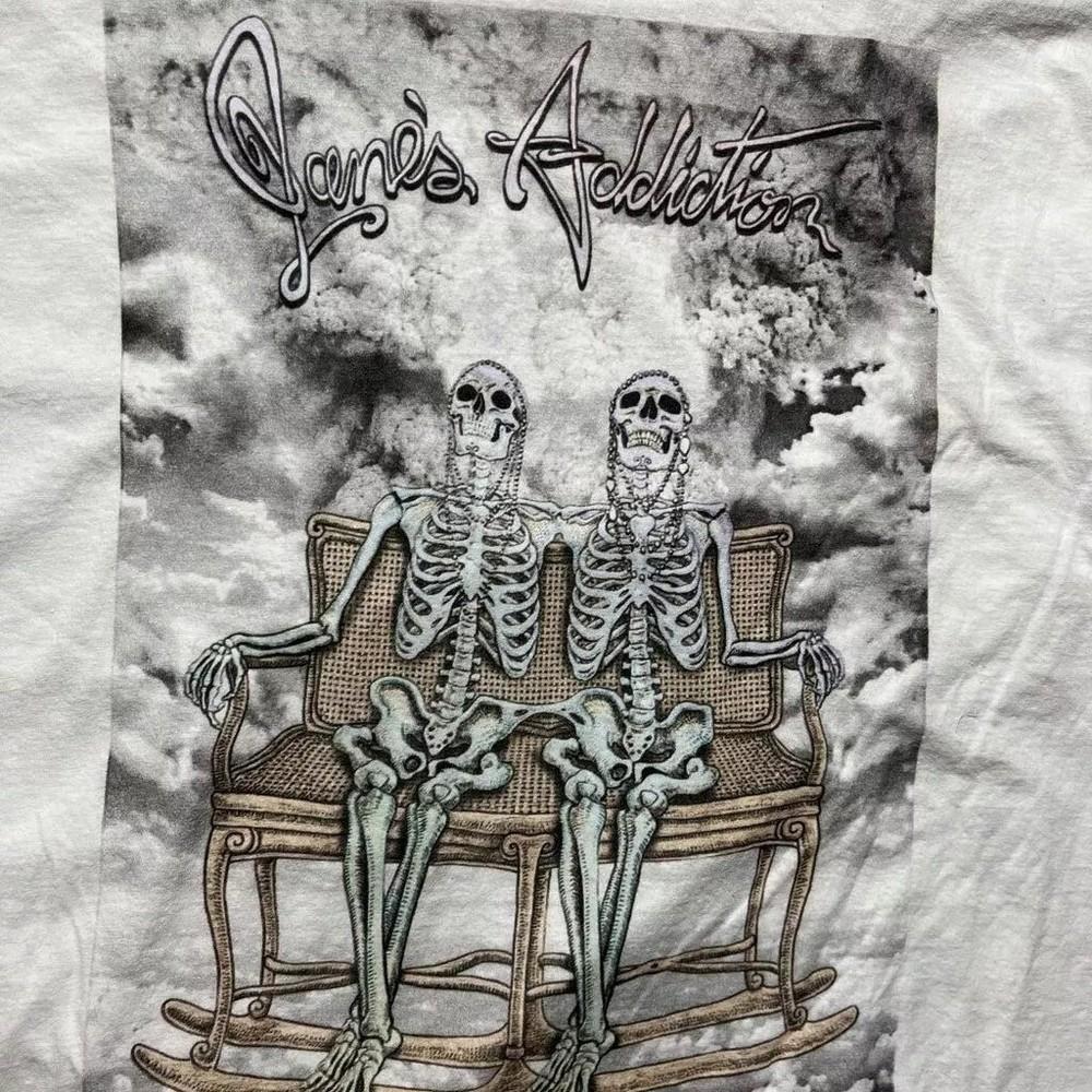 90s Janes Addiction band Classic style White T shirt Heavy cotton tee Unisex T-Shirt S