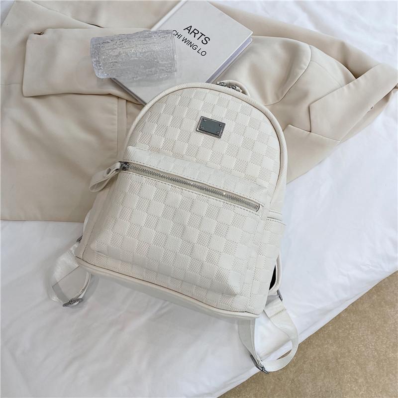 Schultasche Mode Neuer Rucksack Klassisches Karomuster Rucksack Damen Outdoor Reise Tasche College Student Schultasche Trend