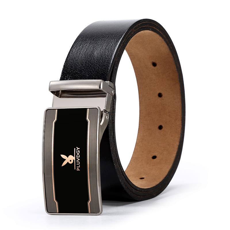 Belt Men'S Smooth Buckle Belt Light Hipster Green Student Board Buckle Belt