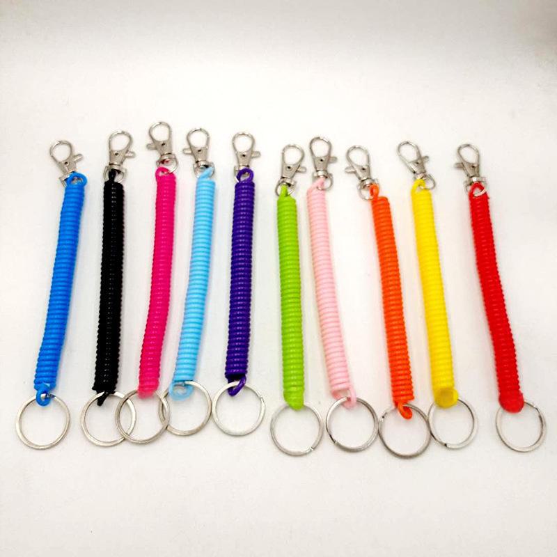 High Elastic Anti-Lost Phone Lanyard & Keychain with Colorful Spring Rope