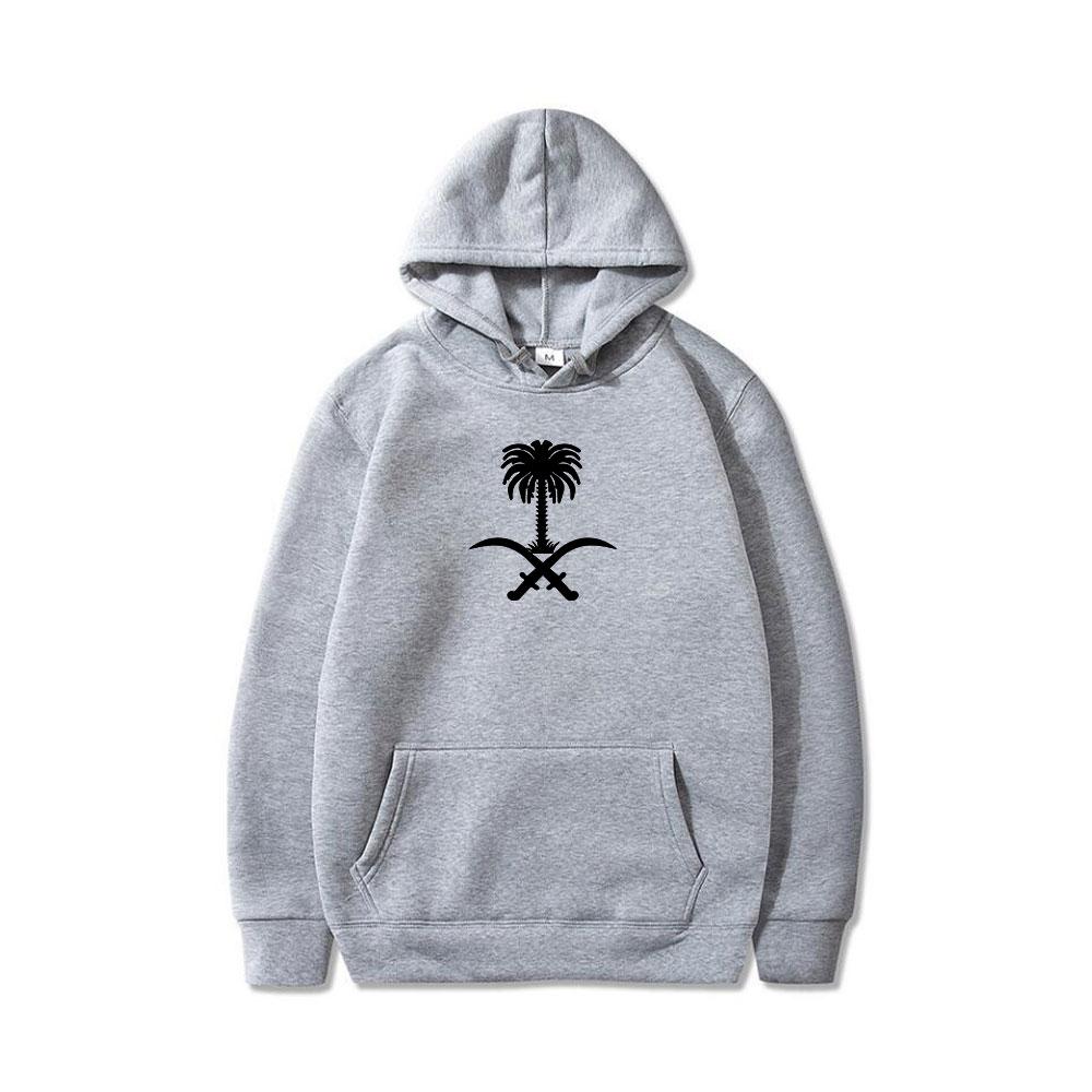 Vogue Hoodies Emblem Of Saudi Arabia Country Flag Warm Winter Pullover Hoodie Men Women Unisex Style Sweatshirt