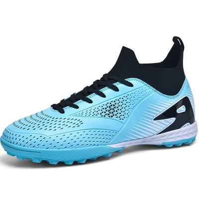 Chaussures de football pour enfants 32-47 en caoutchouc à semelle souple et clous courts en cuir synthétique pour jeunes enfants, chaussures de football de sport pour hommes, chaussures de football de grande taille