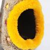 Pet Accessories Warm Egg-Shaped Bird Nest Thickened Fleece Hanging Bird Nest Cozy Breathable Plush Birds House Autumn Winter