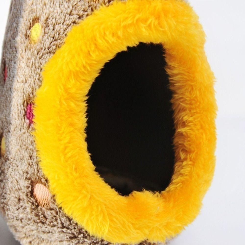 Pet Accessories Warm Egg-Shaped Bird Nest Thickened Fleece Hanging Bird Nest Cozy Breathable Plush Birds House Autumn Winter