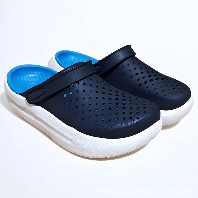 Unisex Summer Baotou Clogs: Thick-Sole, Versatile, Soft Beach Shoes