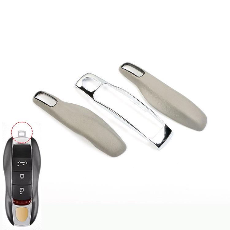 Leather Fob Remote Keys Case Key Cover Replace For Porsche 911 Macan Boxster Cayenne Panamera Taycan Cayman 971 9Ya Key Shell