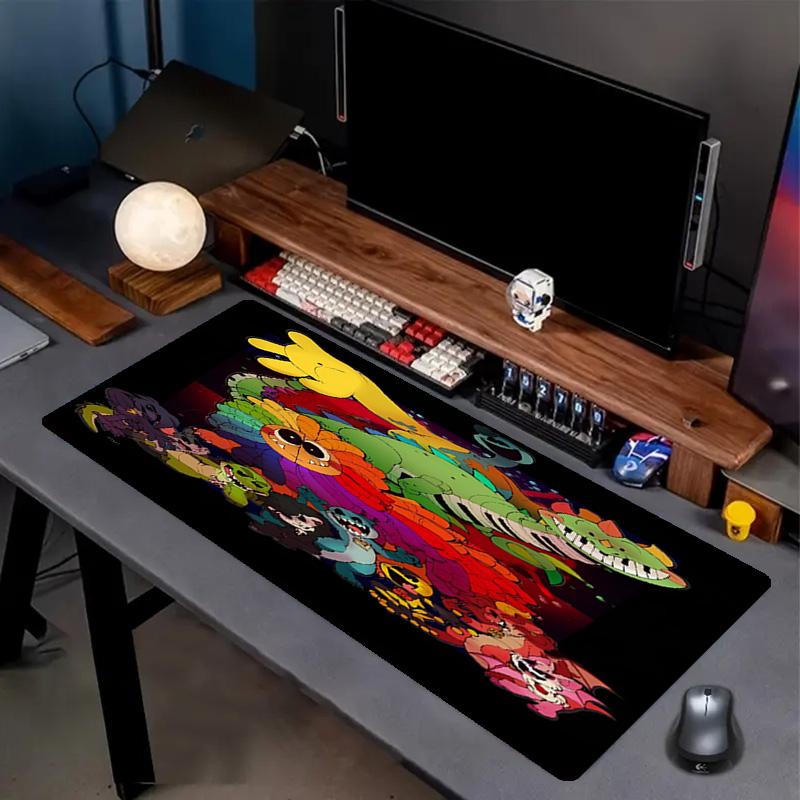 Poppy Playtime Print Mouse Pad, Anti‑Slip Desktop keyboard Mat, for PC Laptop Gaming Working Daily Use, Cool Festival Surprise Gift