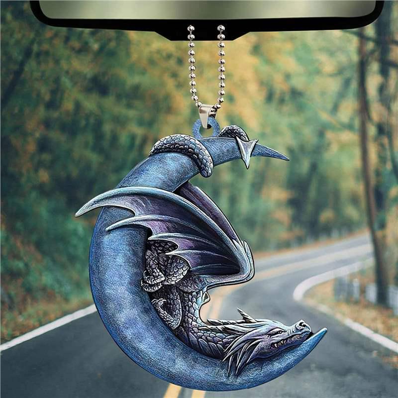 Blue Moon & Dragon Valentine's Hanging Ornament for Home Decoration