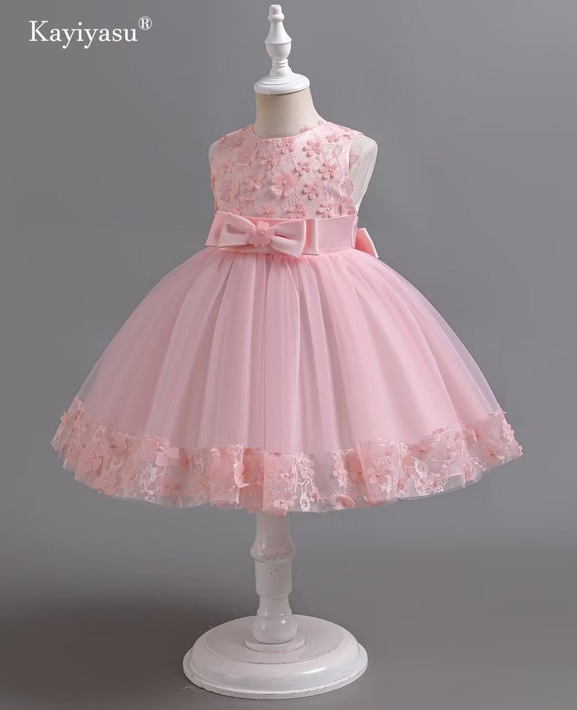 Kayiyasu Formales Blumenmuster Niedlich Perfekt für Klavier und Größen 110 Kinderkleid, Druck, Rock, Shichi-Go-San, Rezitale, Konzerte, Hochzeiten, 110-160cm