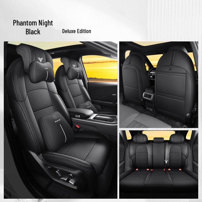 New Neta L Full Leather Car Seat Cushion - Universal, Four Seasons, One-Piece Design