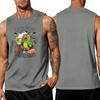 Men's Sleeveless Tank Top Tropical Style Summer Casual Loose Fit Lightweight Daily Wear Beach Shirt for Outdoor Activities