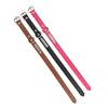 3Pcs Adjustable Soft PU Leather Pet Dog Collar Dog Training Collar with ID Plate