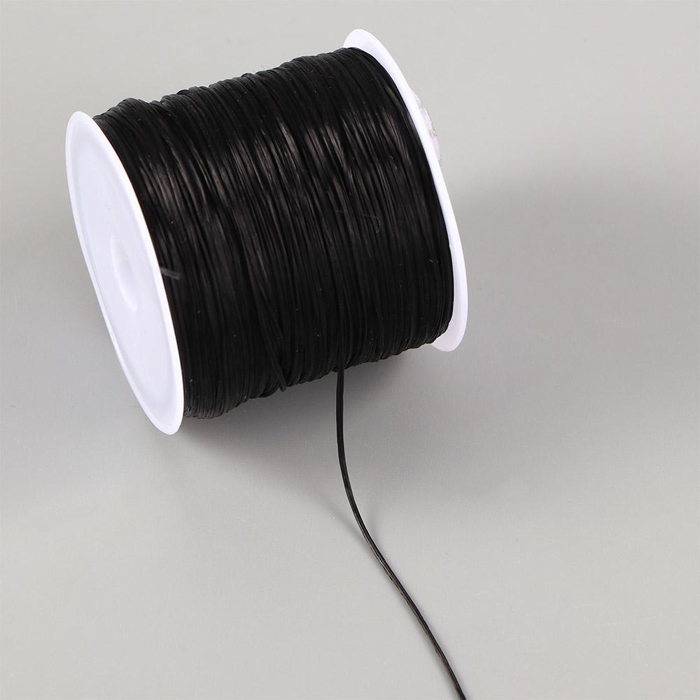 60m 0.8mm Flat Elastic Crystal Jewelry Cord Beading String Strong Stretchy Thread Cords For DIY Necklace Bracelet Jewelry Making