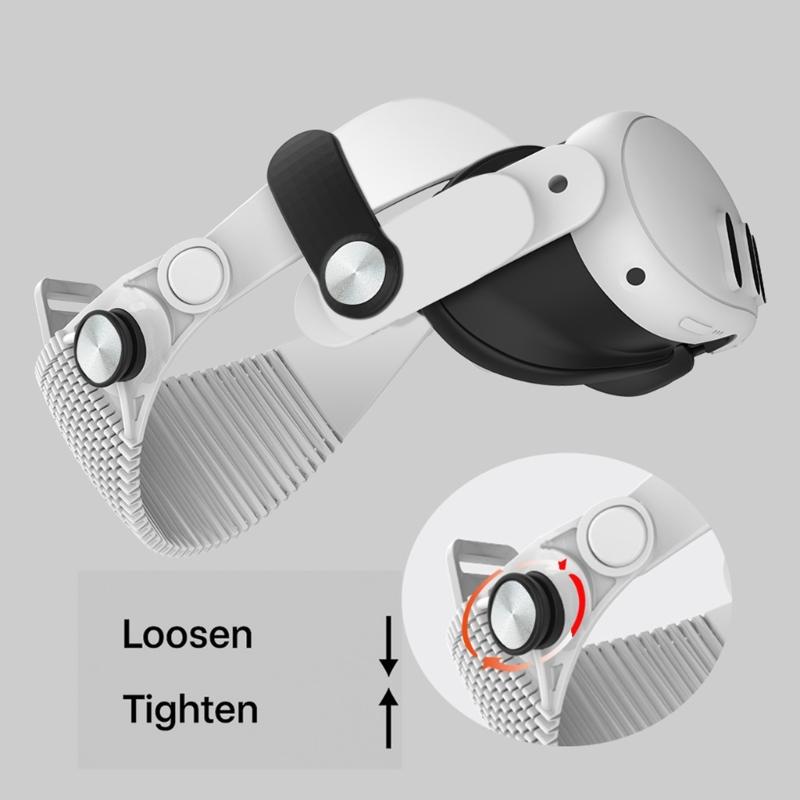 Adjustable Head Strap For VR Glasses With Breathable Memory Foam Padding Lightweighted Headband