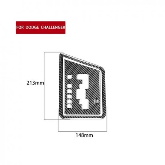 For Dodge Challenger 2008-2014 3Pcs Carbon Fiber Gear Shifter Panel Cover Trim