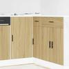 Base Cabinet for Sink Sonoma Oak Glued Wood